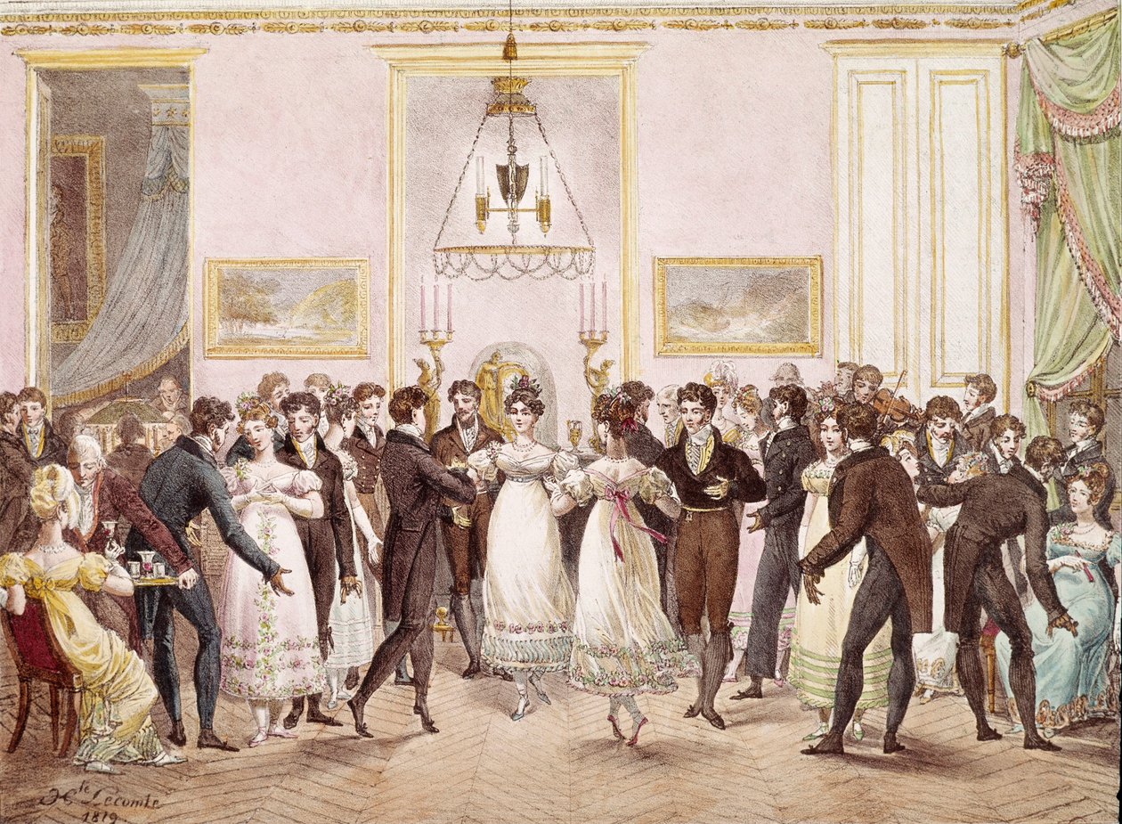 Bal de société - Hippolyte Lecomte