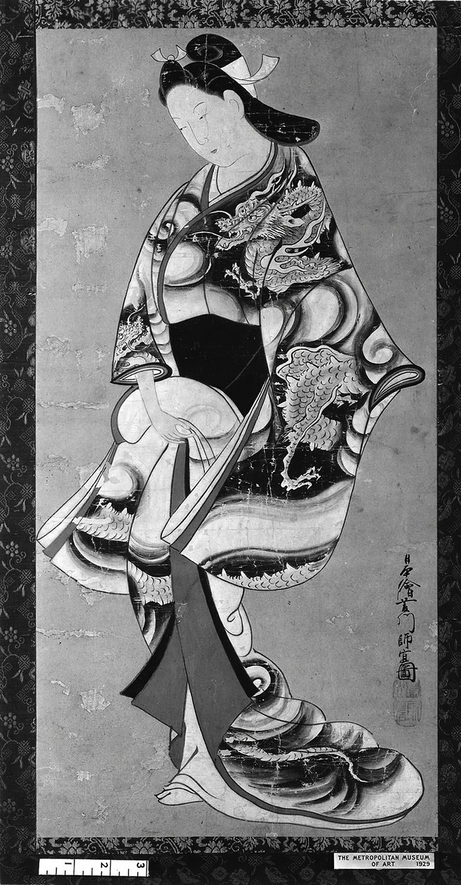 Beauté debout - Hishikawa Moronobu