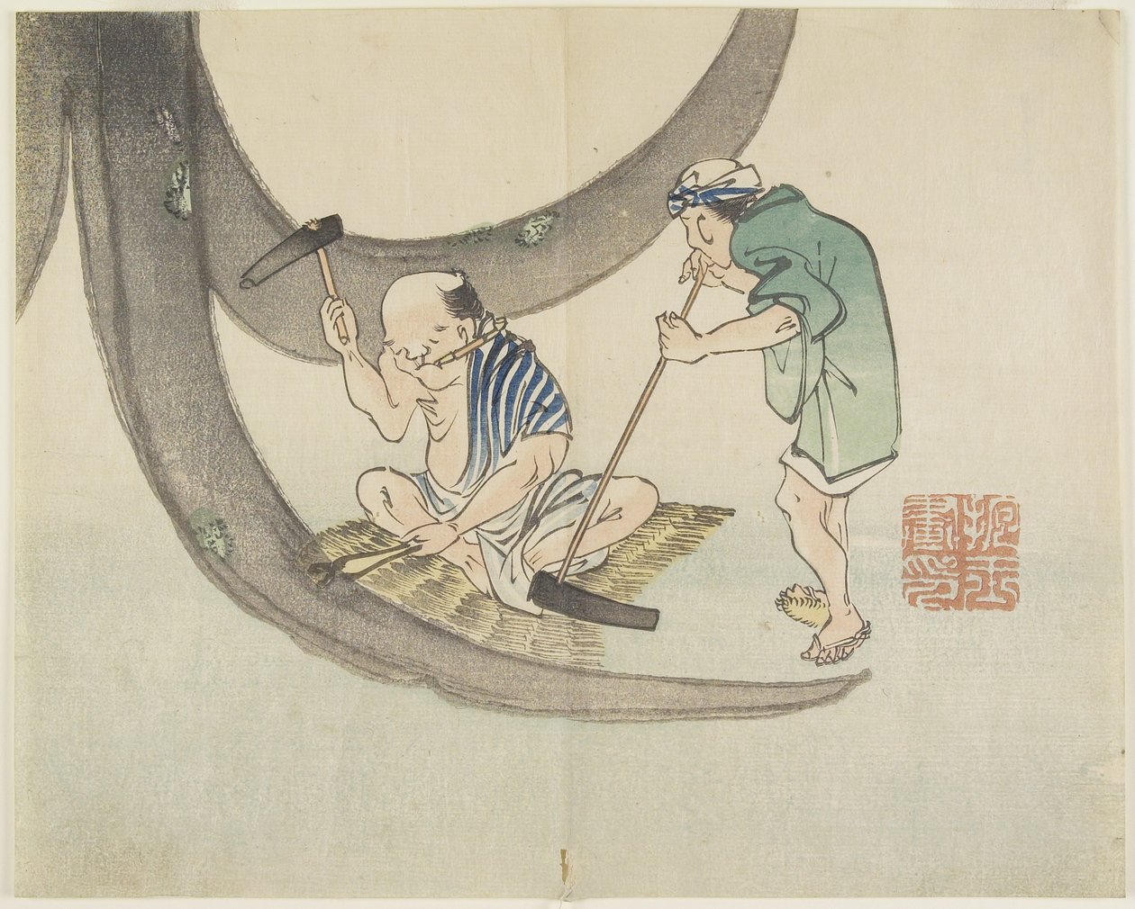 (Réparation de bateaux), c. 1830 - Hogyoku