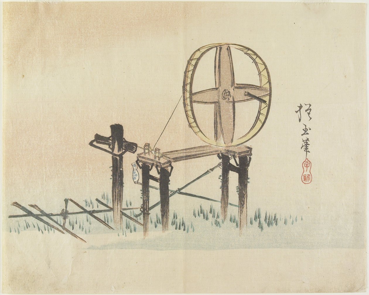 (Roue à filer), c. 1830 - Hogyoku