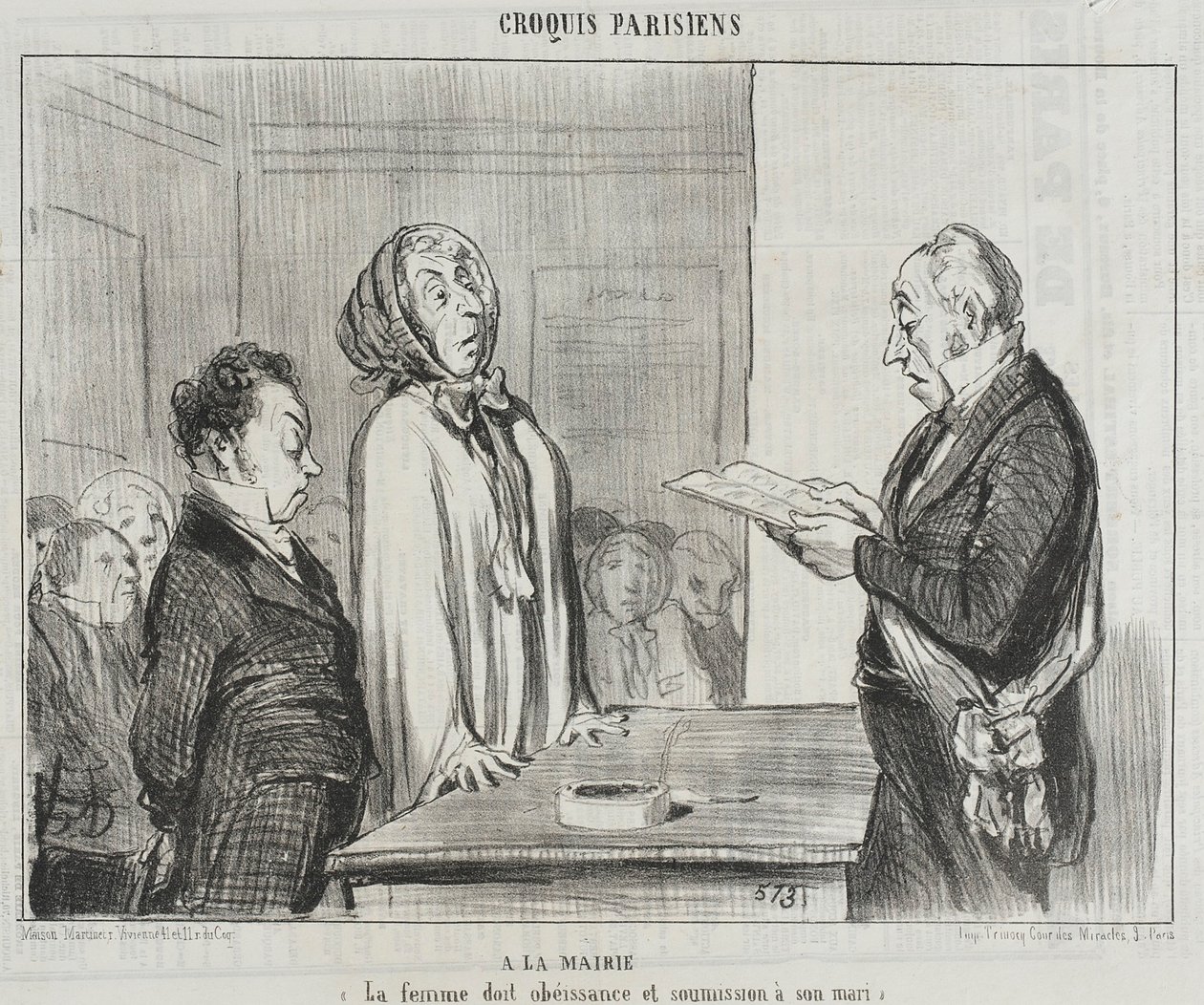À la Mairie - Honoré Daumier