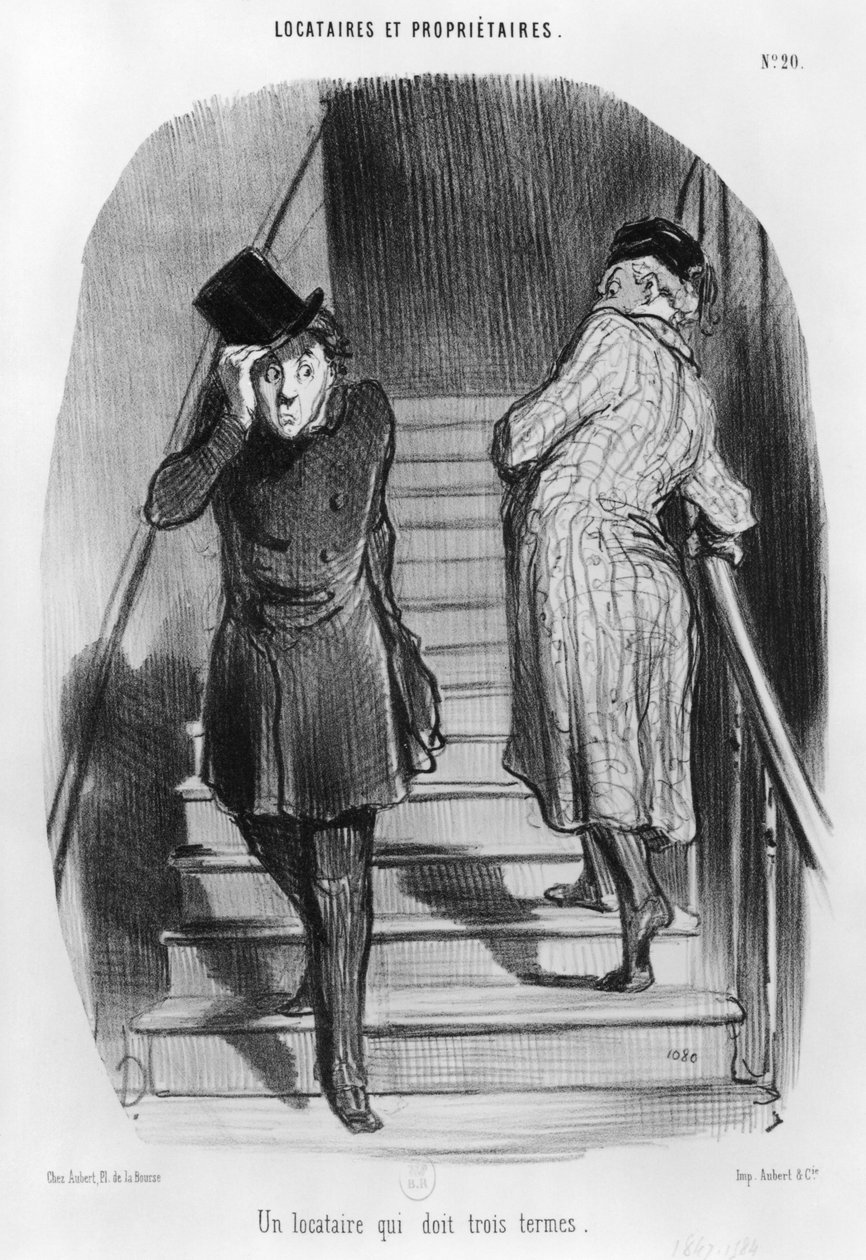 Un locataire qui doit trois termes, planche 20 de la série 