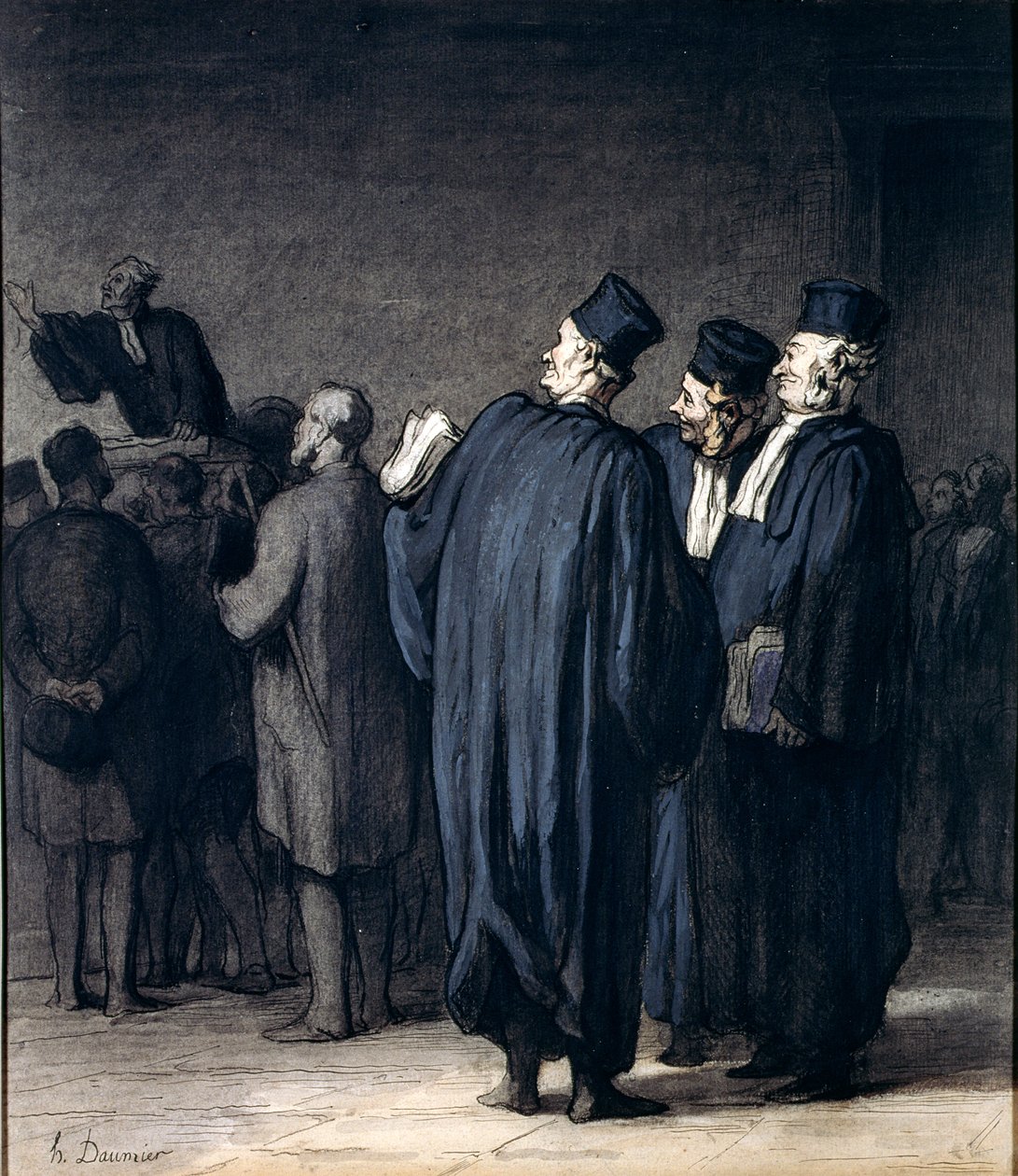 Les avocats, 1870-75 - Honoré Daumier