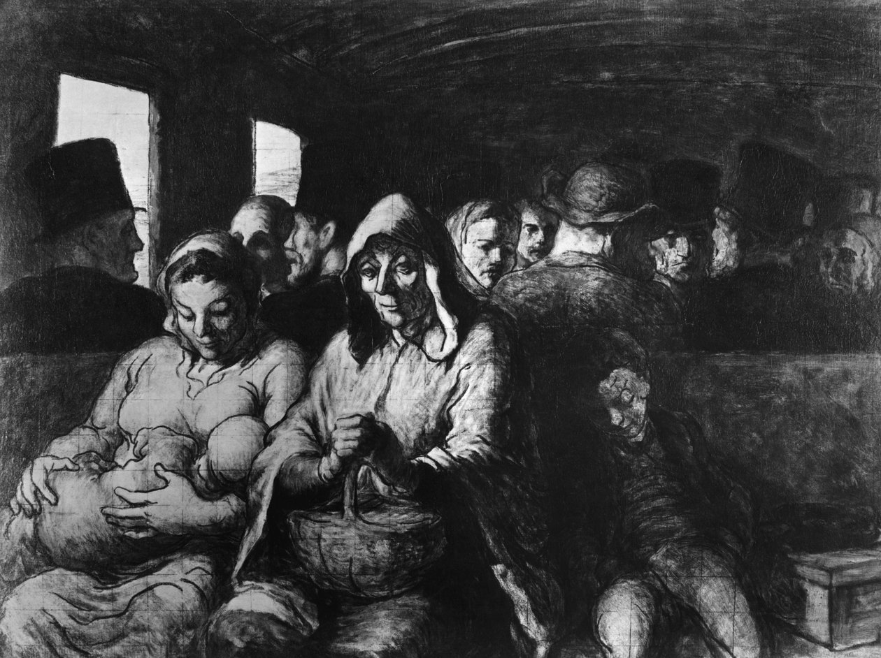 Le Wagon de troisième classe, c.1862-64 - Honoré Daumier