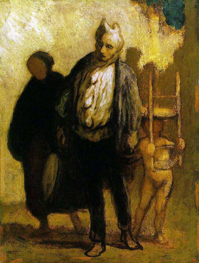 Saltimbanques errants - Honoré Daumier