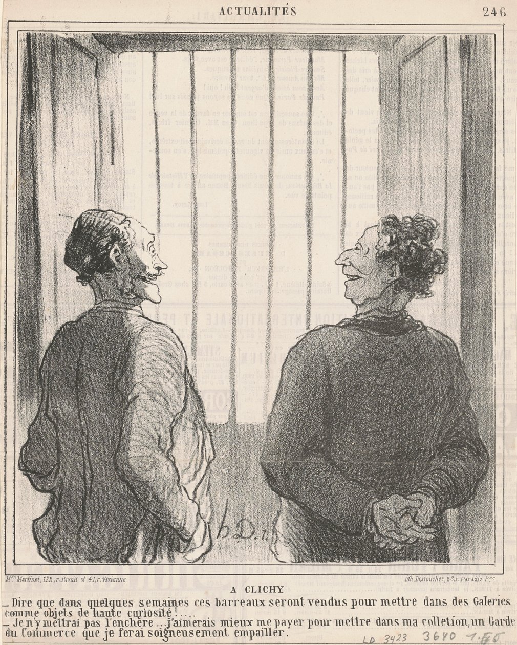 À Clichy - Honoré Daumier