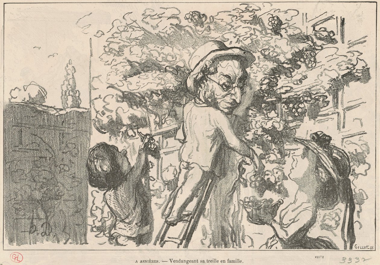 À Asnières - Honoré Daumier