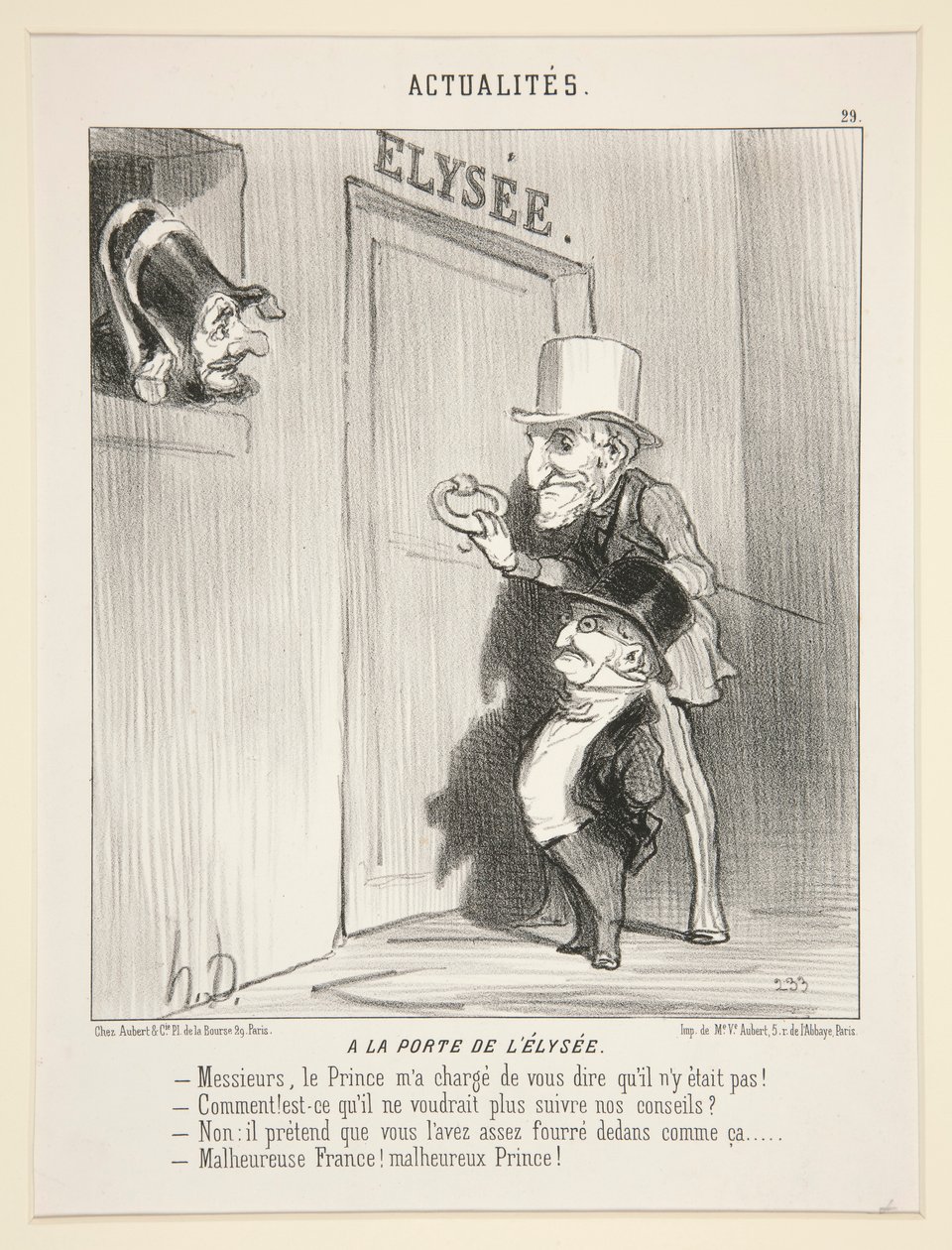 À la porte de l - Honoré Daumier