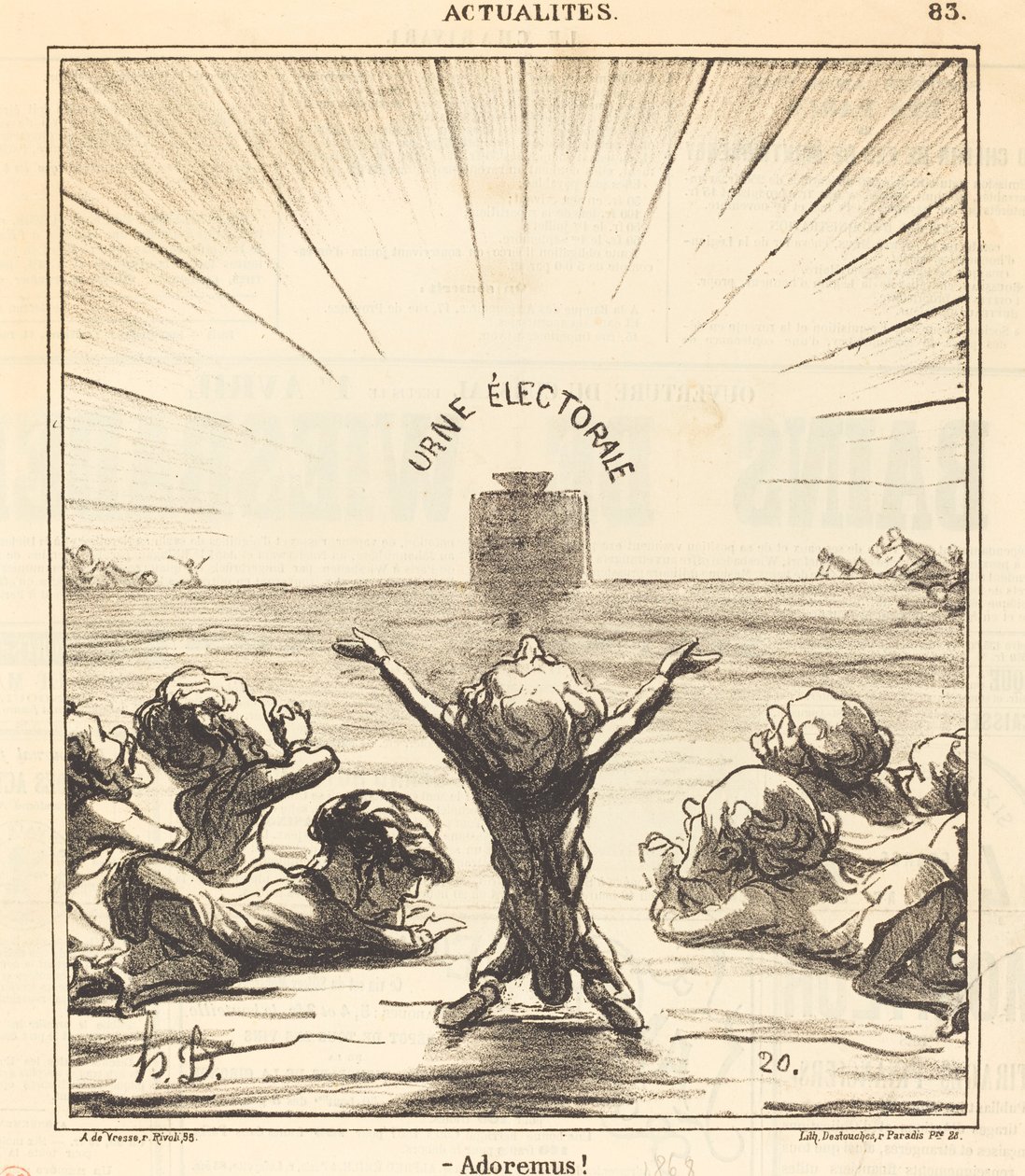 Adoremus! - Honoré Daumier