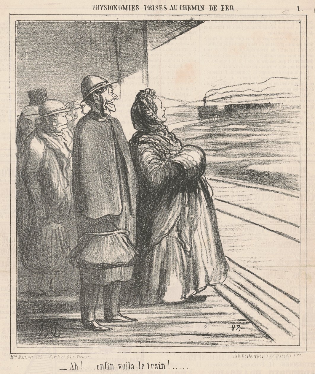 Ah! Enfin voilà le train! ... - Honoré Daumier