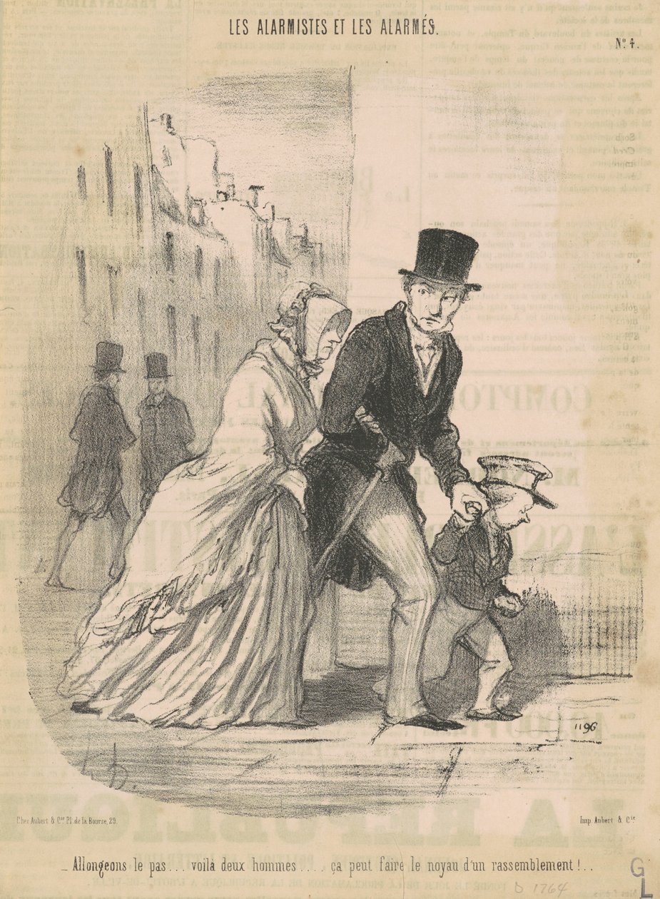 Allongeons le pas... voilà ceux hommes... - Honoré Daumier