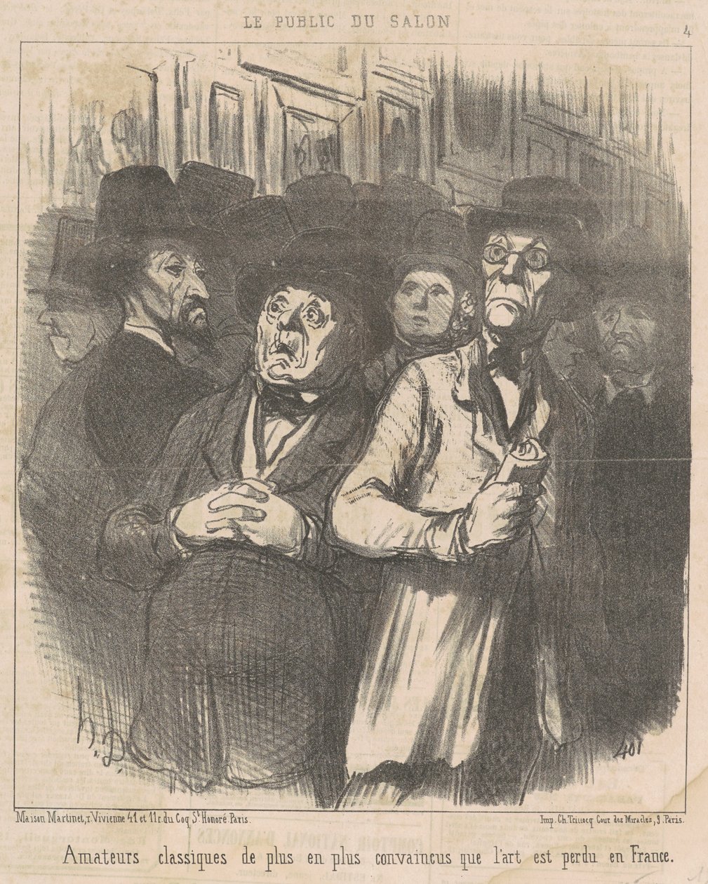 Amateurs classiques ... convaincus ... - Honoré Daumier