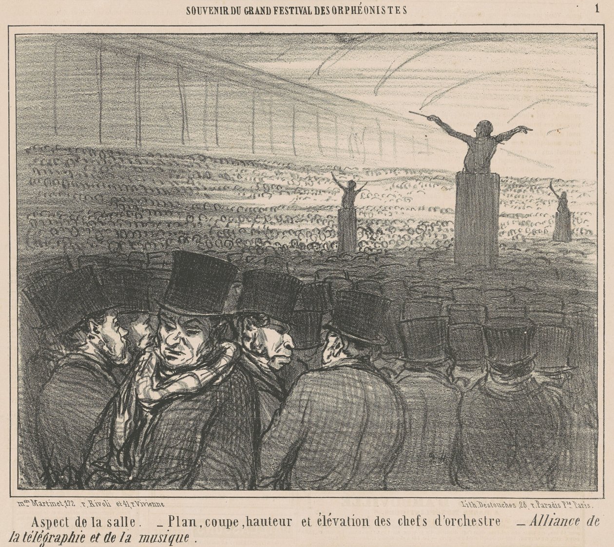 Aspect de la salle - Honoré Daumier