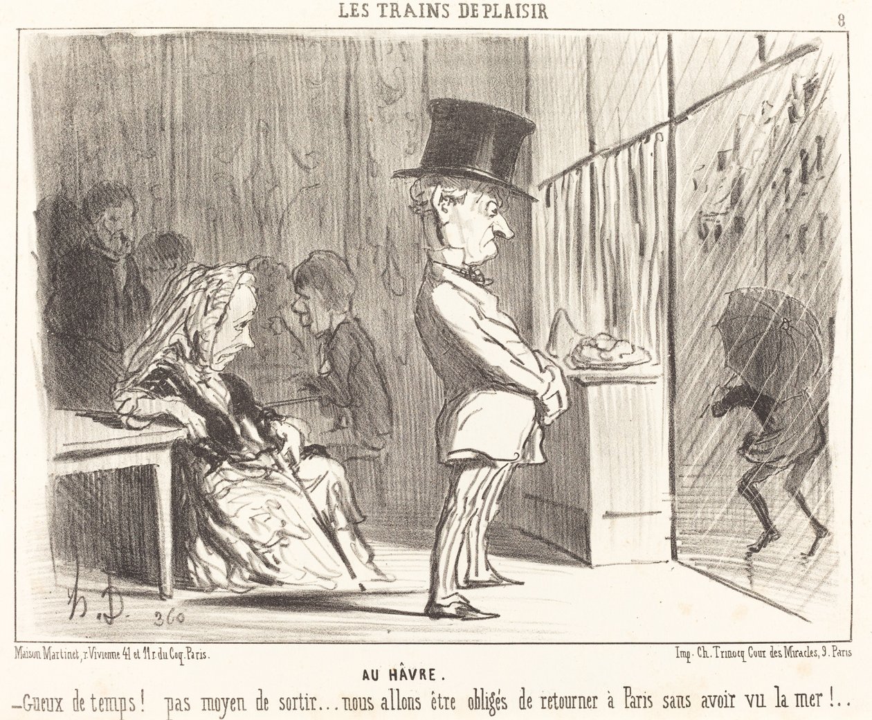 Au Havre - Honoré Daumier