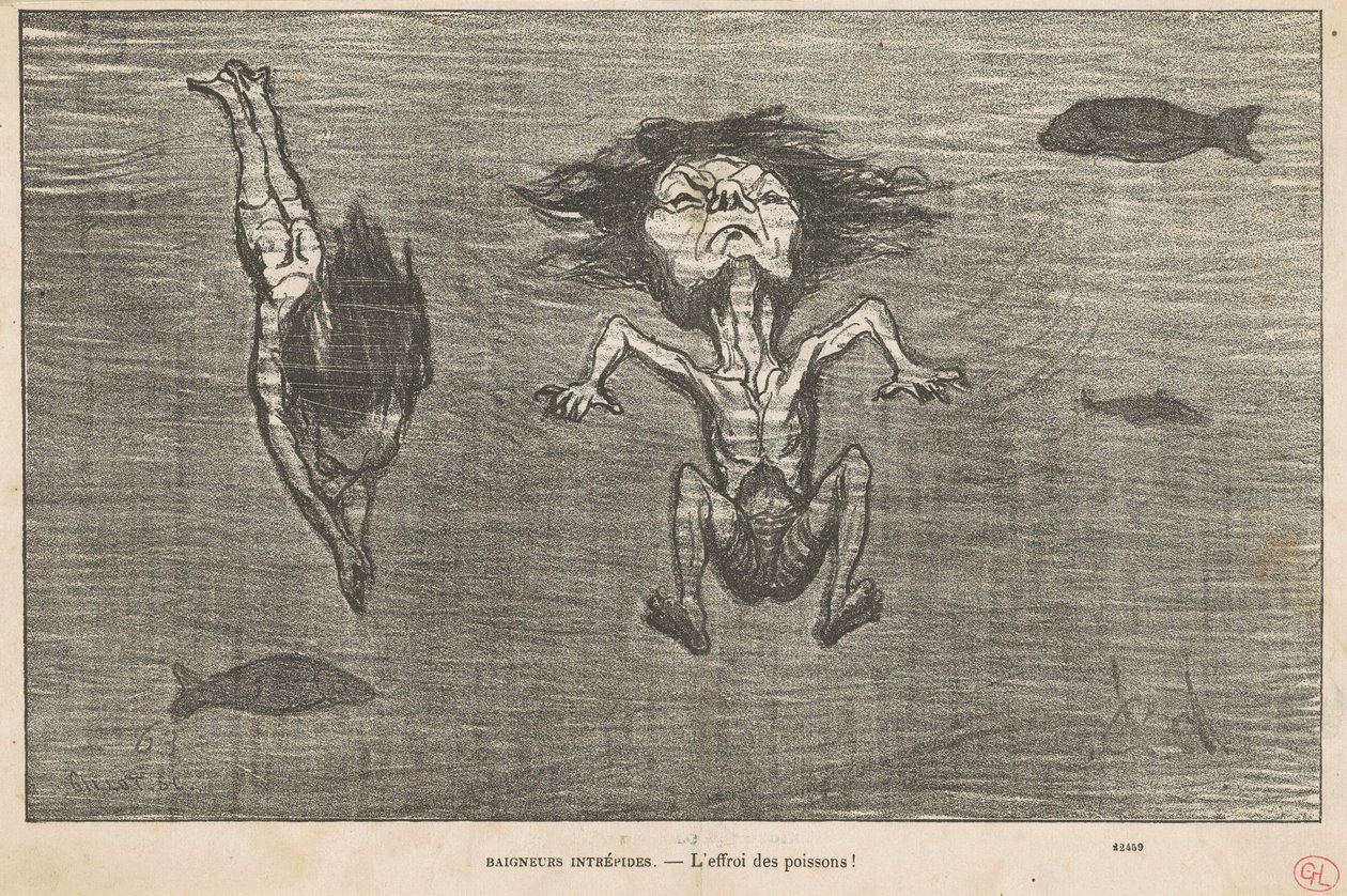 Baigneurs intrépides - Honoré Daumier