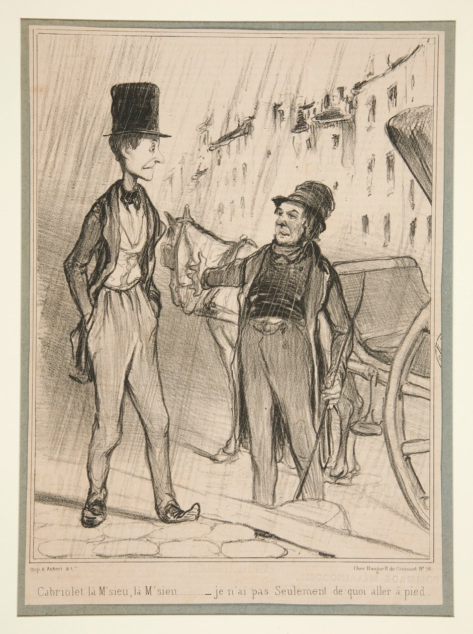 Cabriolet la M - Honoré Daumier