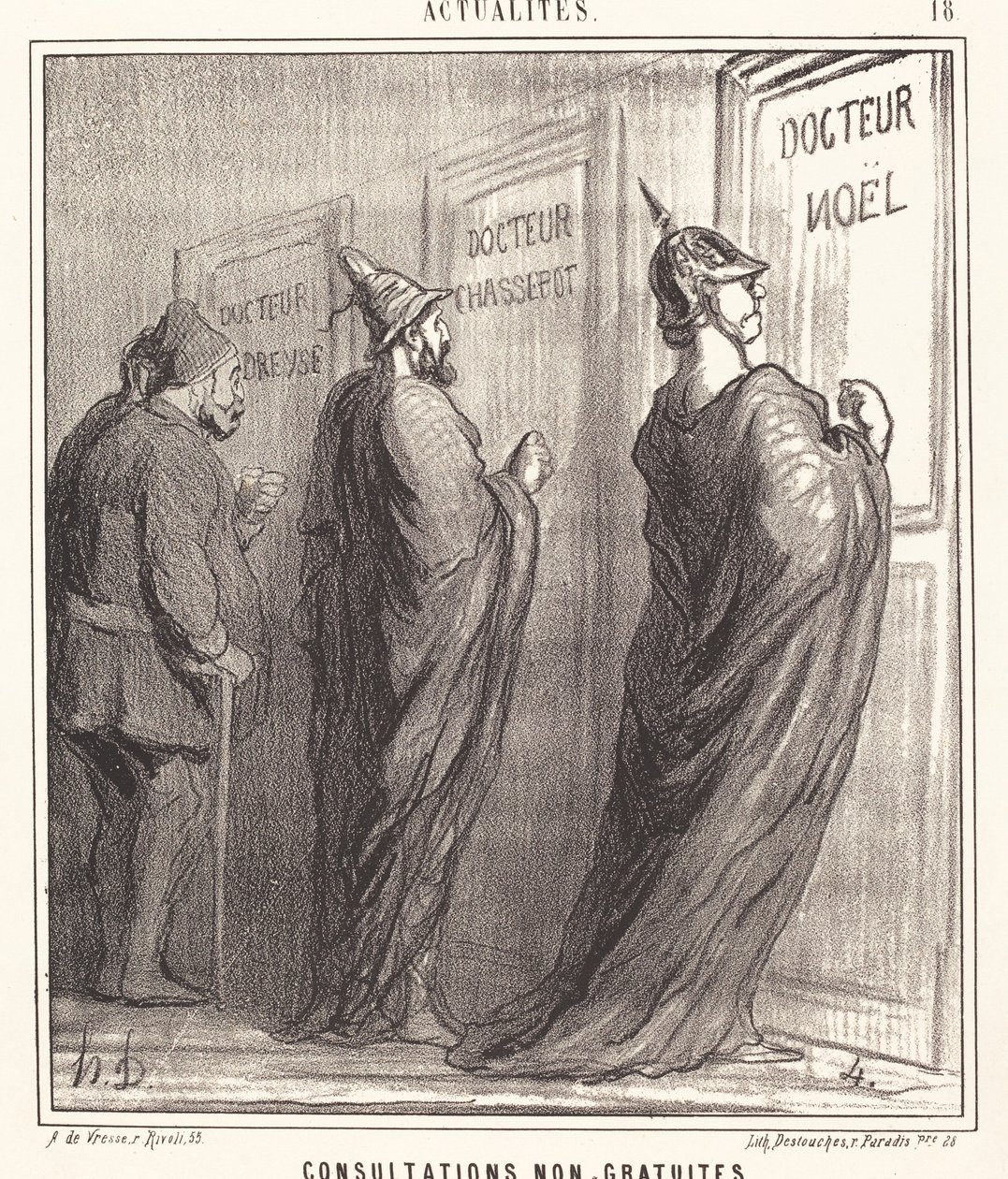 Consultations non gratuites - Honoré Daumier