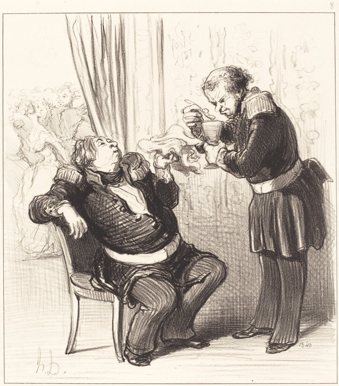 Décidément nous nous amusons trop, Guillochard!... - Honoré Daumier