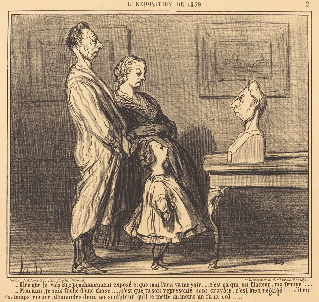 Dire que je vais être... exposé... - Honoré Daumier