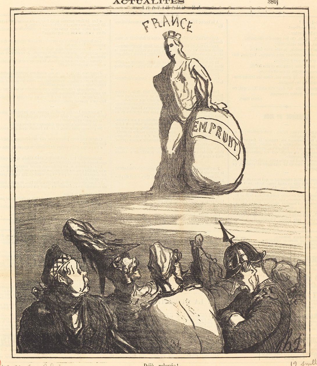 Déjà relevée! - Honoré Daumier
