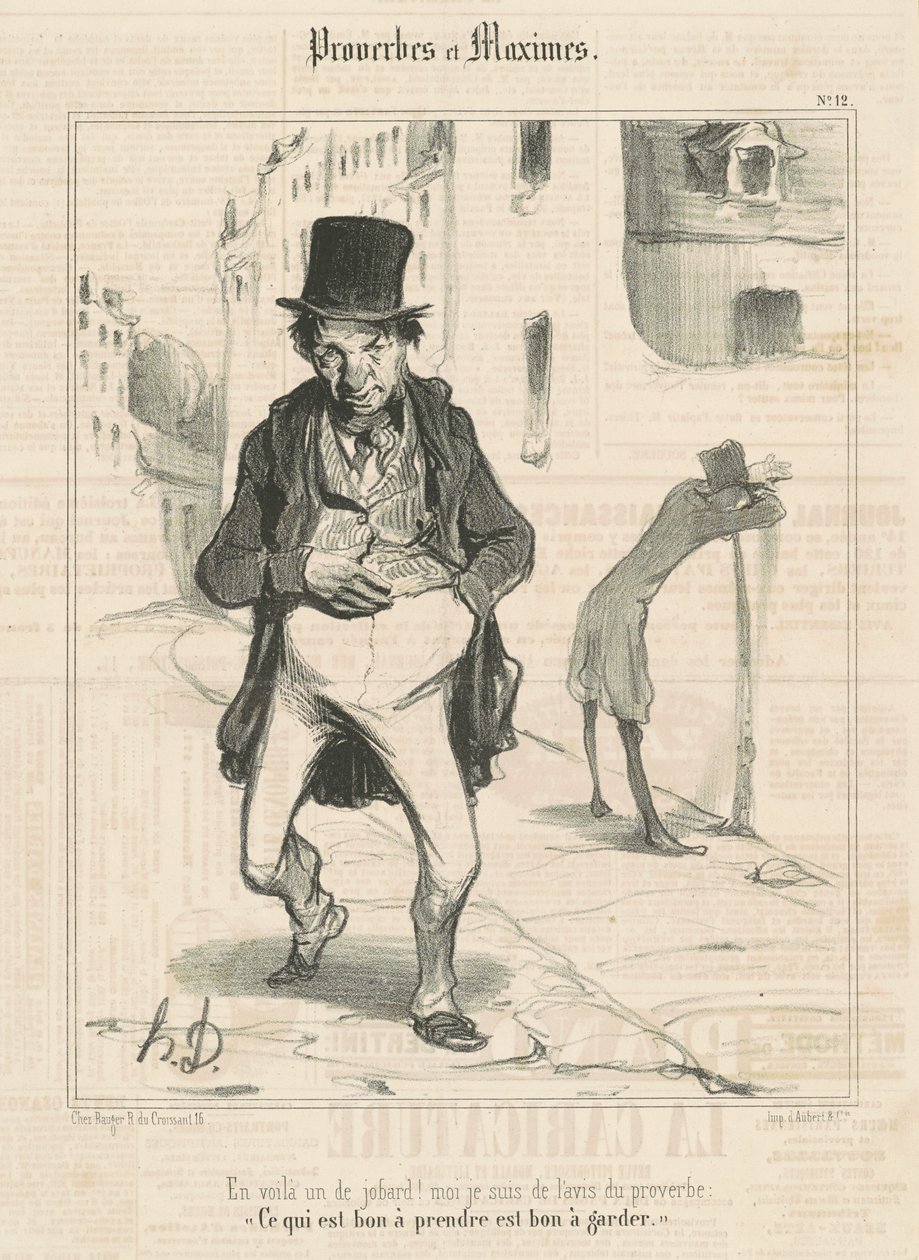 En voilà un de jobard!... - Honoré Daumier