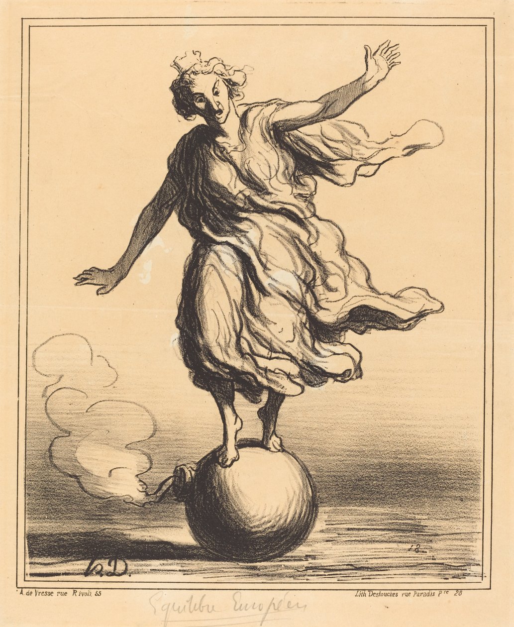 Équilibre Européen - Honoré Daumier
