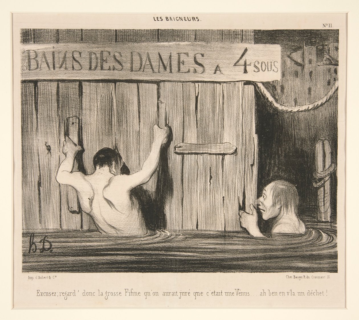 Excusez; regard - Honoré Daumier