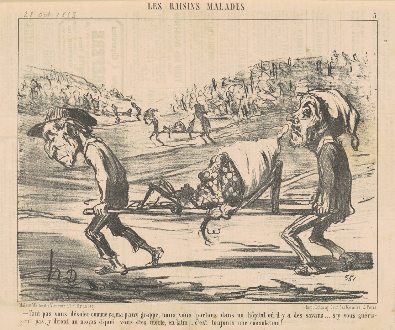 Faut pas vous désoler comme ça ... - Honoré Daumier
