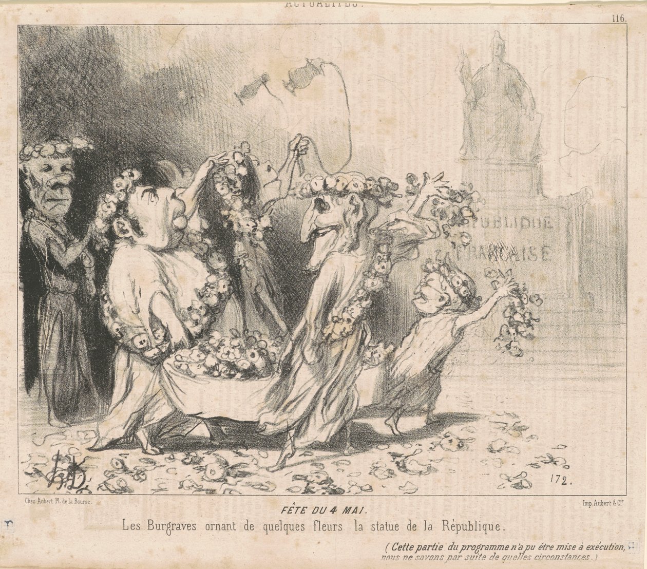 Fête du 4 Mai - Honoré Daumier