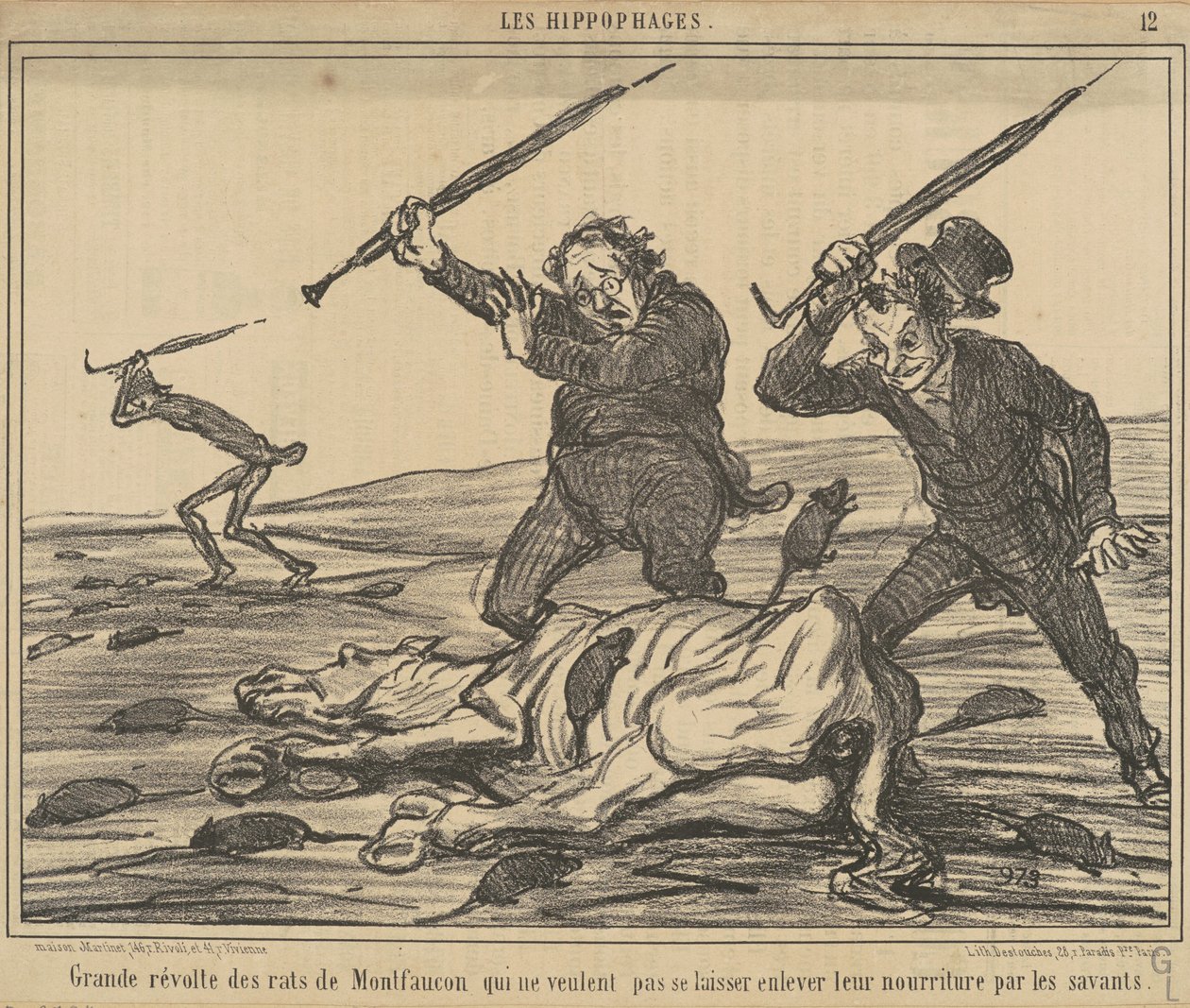 Grande révolte des rats de Montfaucon ... - Honoré Daumier