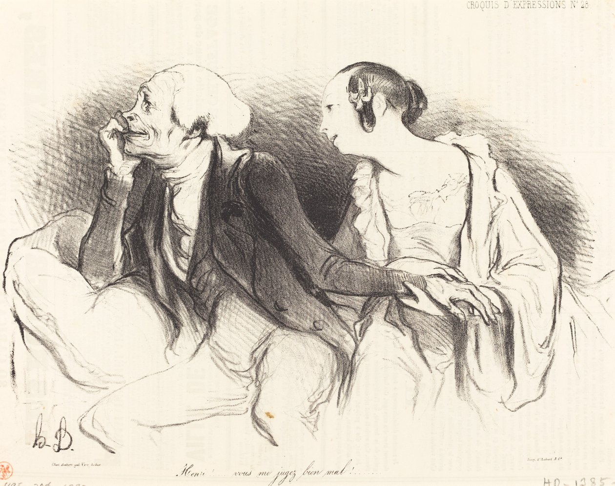 Henri!... vous me jugez bien mal!... - Honoré Daumier