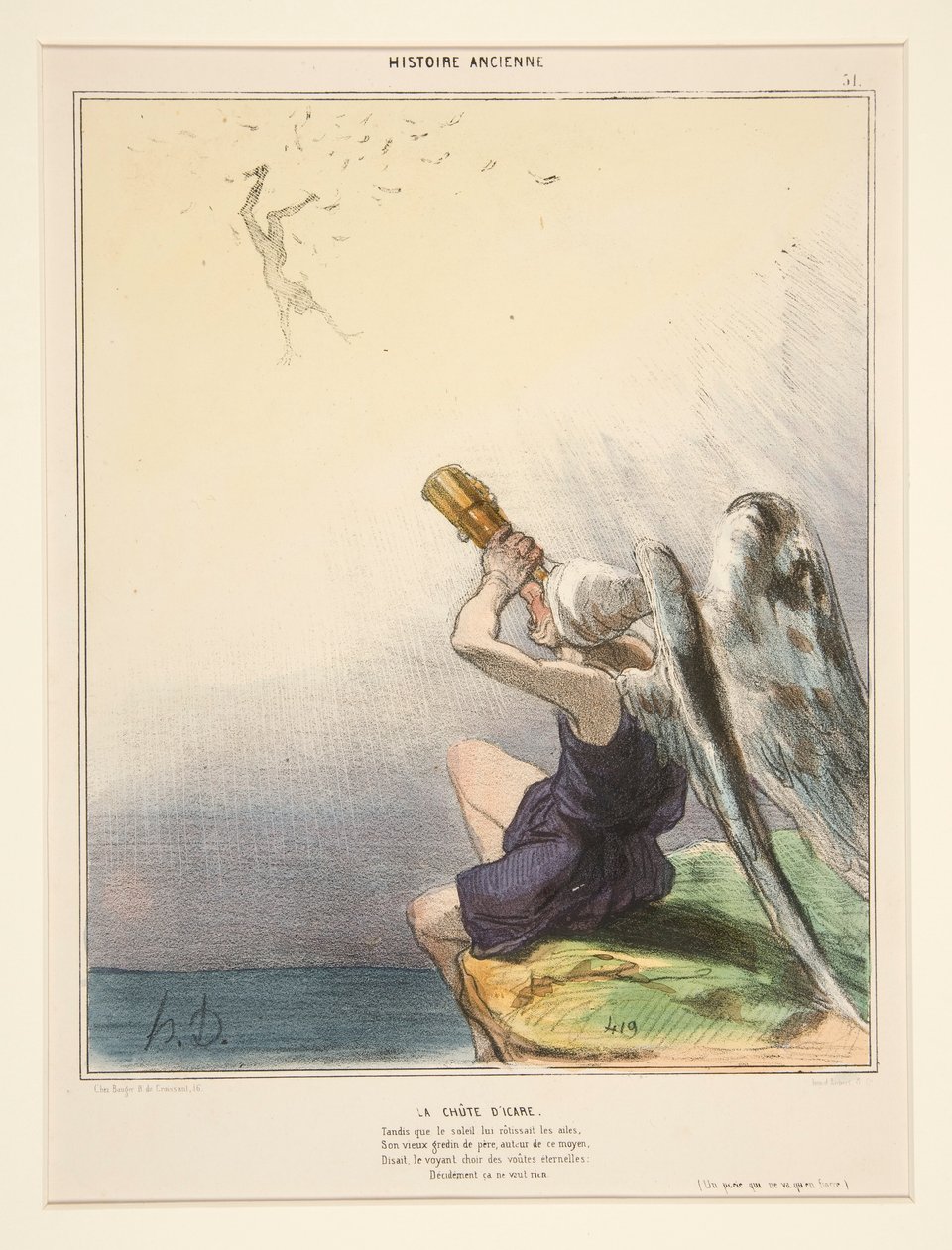La Chute - Honoré Daumier