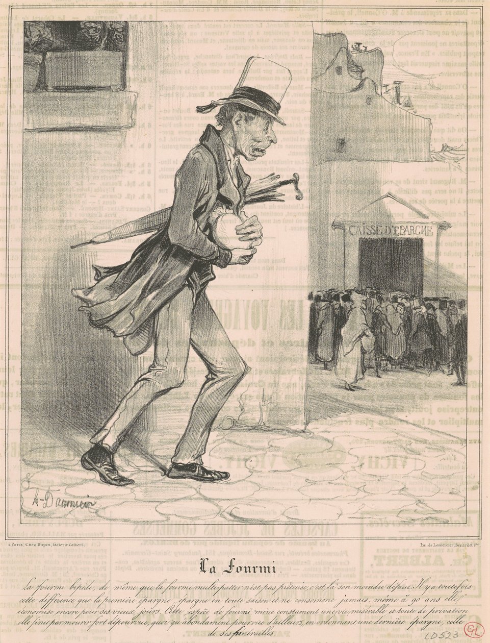 La fourmi - Honoré Daumier