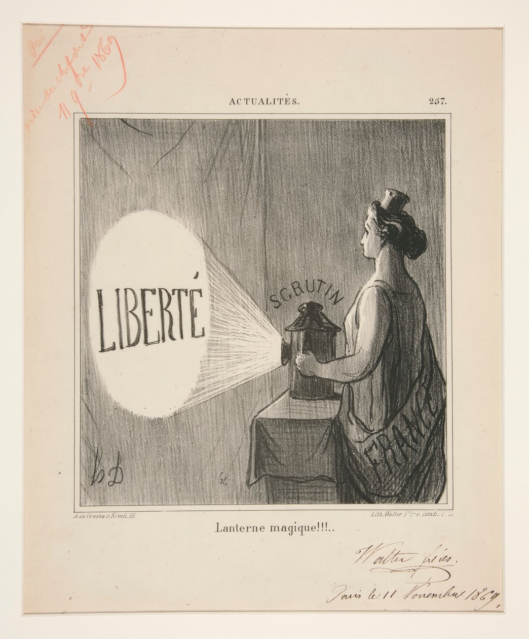 Lanterne magique!!!, #257 des Actualités - Honoré Daumier