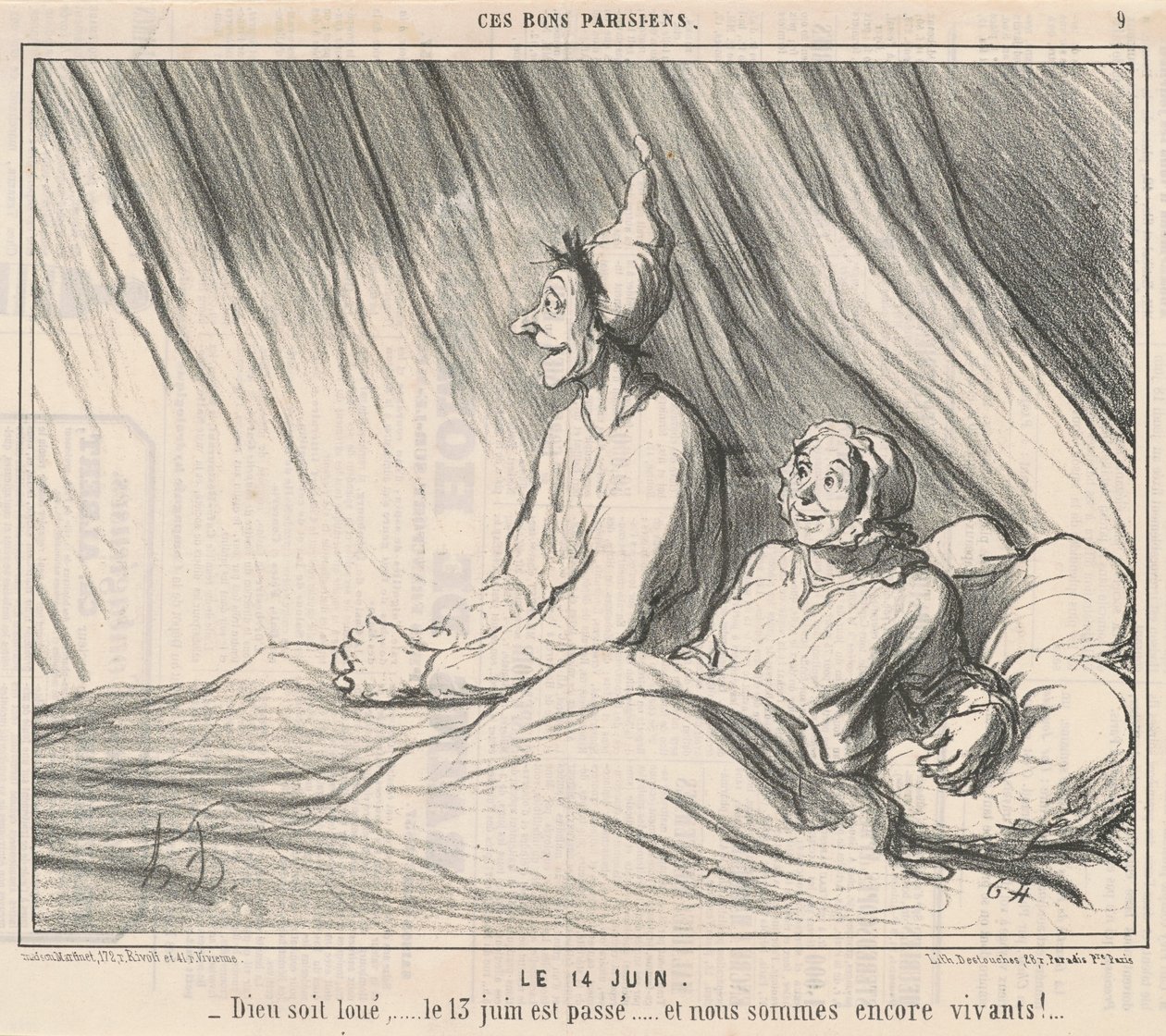 Le 14 Juin - Honoré Daumier