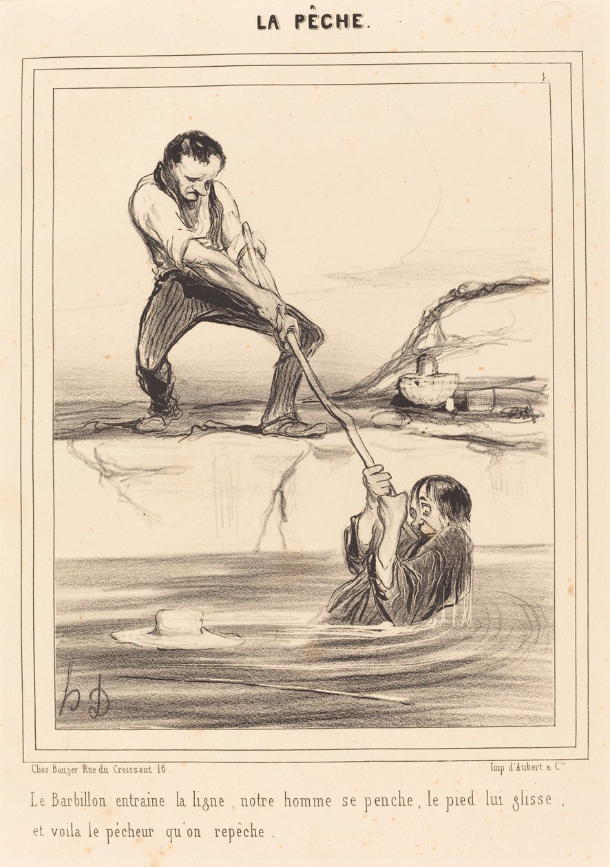Le Barbillon entraîne... - Honoré Daumier