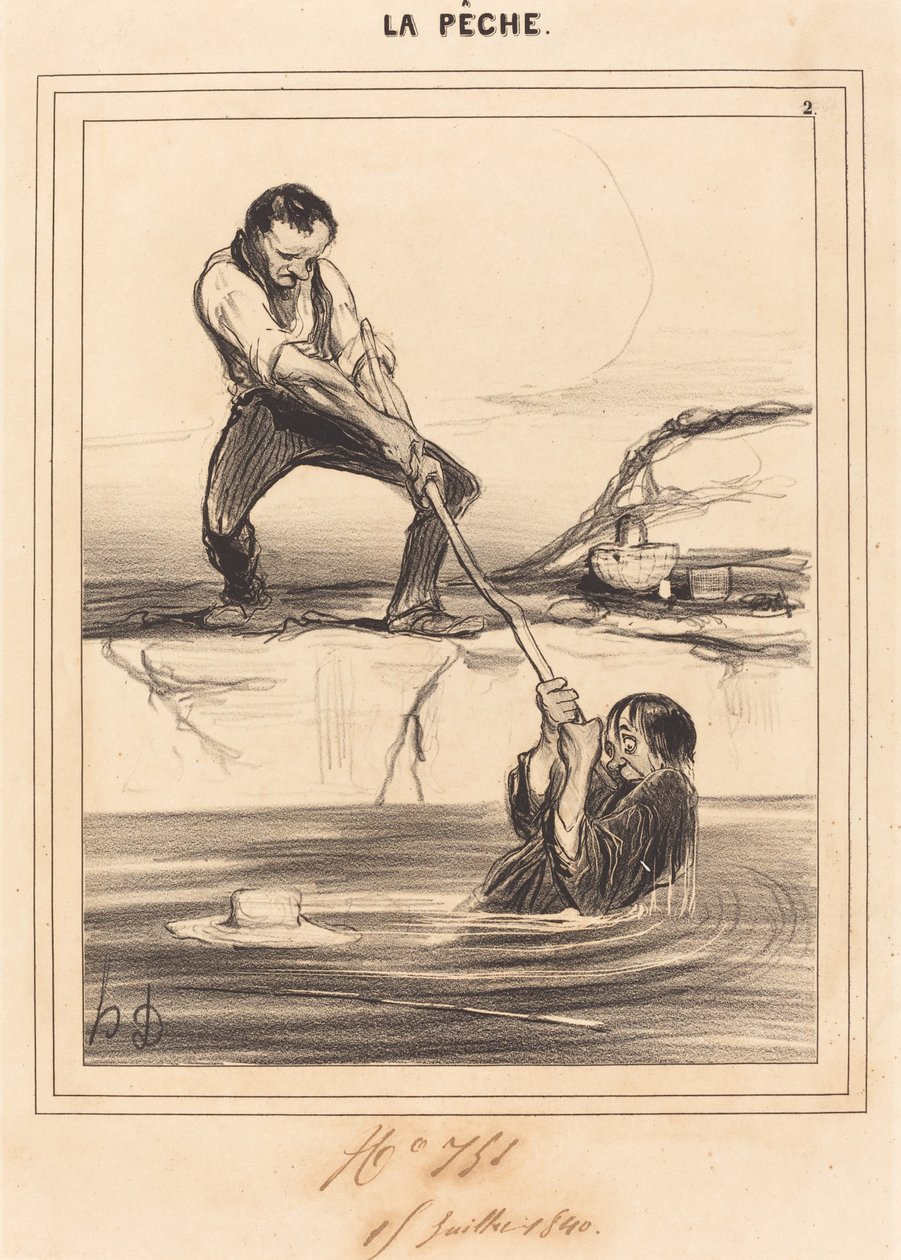 Le Barbillon entraîne... - Honoré Daumier