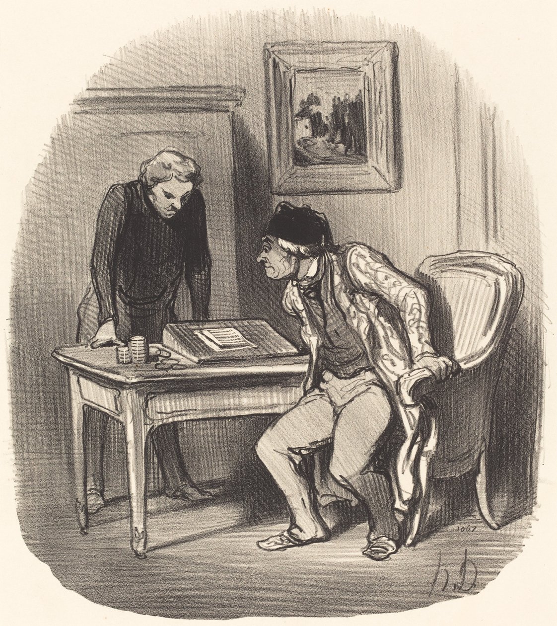 Le Compte est-il bien exact?... - Honoré Daumier