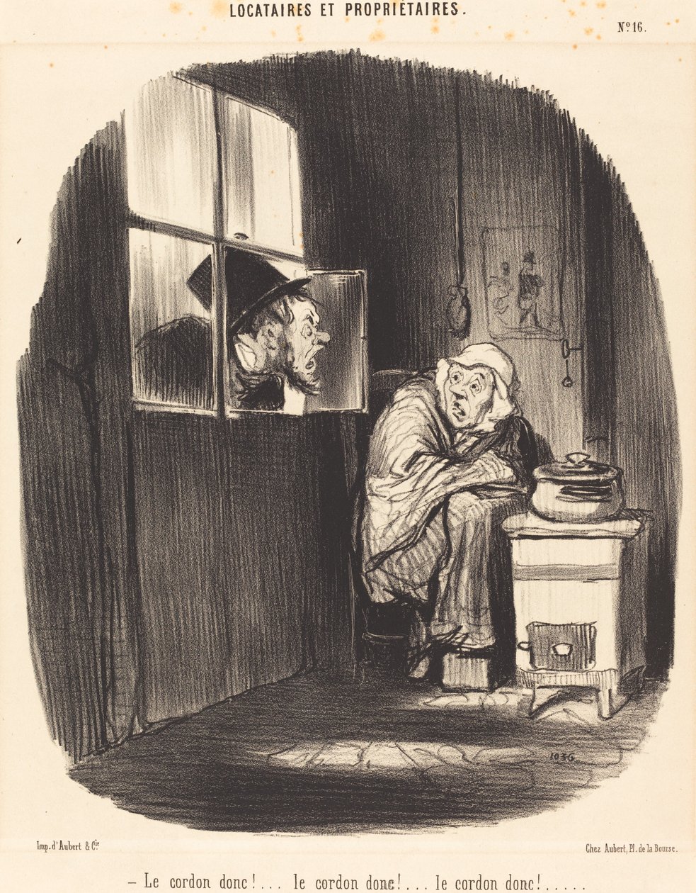 Le Cordon donc!... - Honoré Daumier