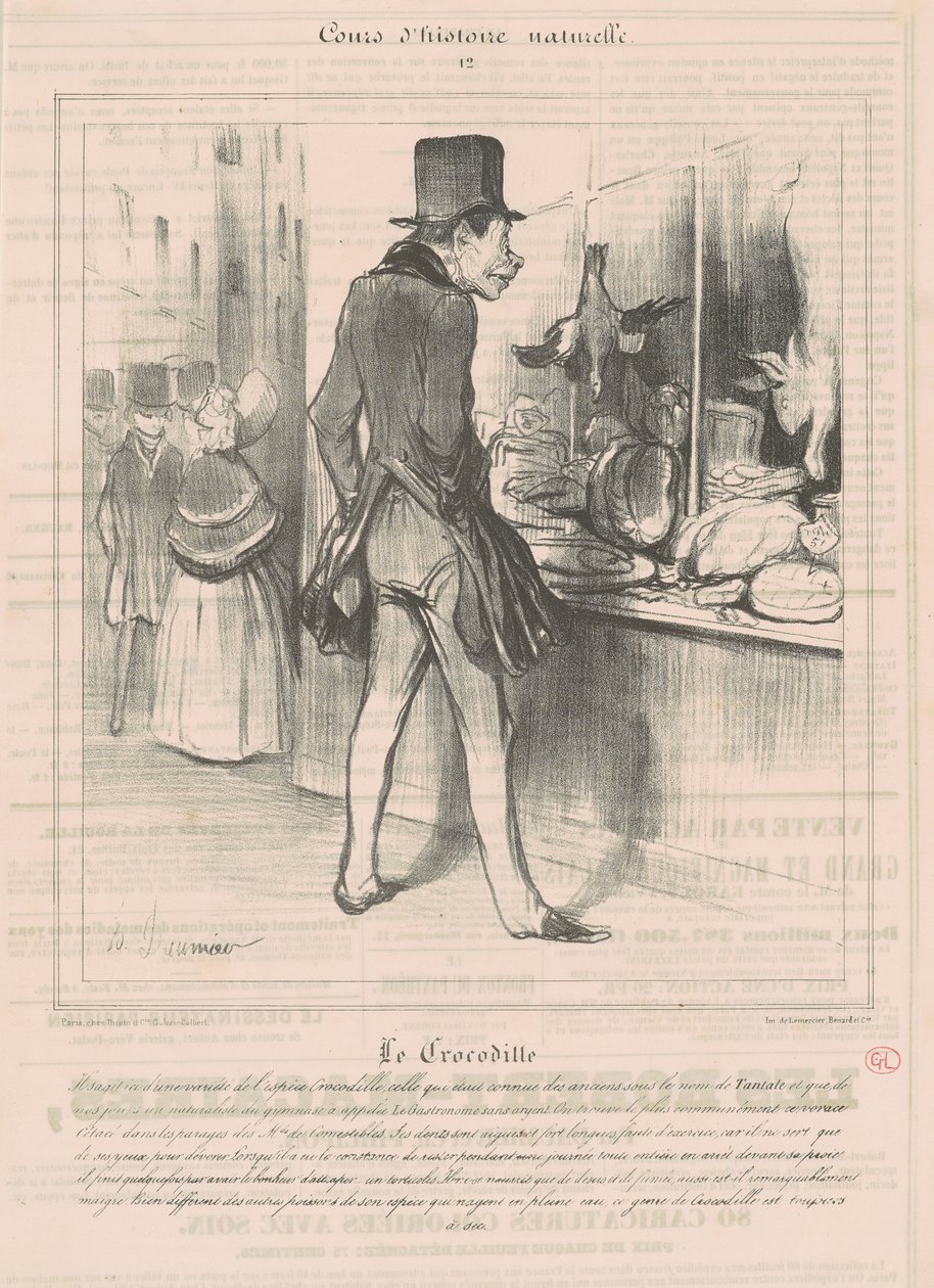 Le Crocodile - Honoré Daumier