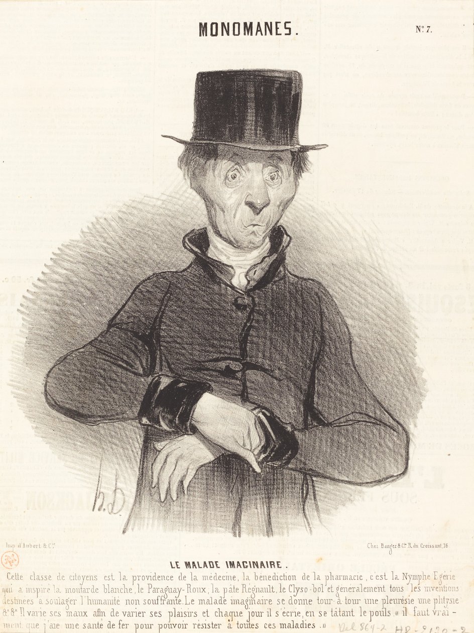 Le Malade imaginaire - Honoré Daumier