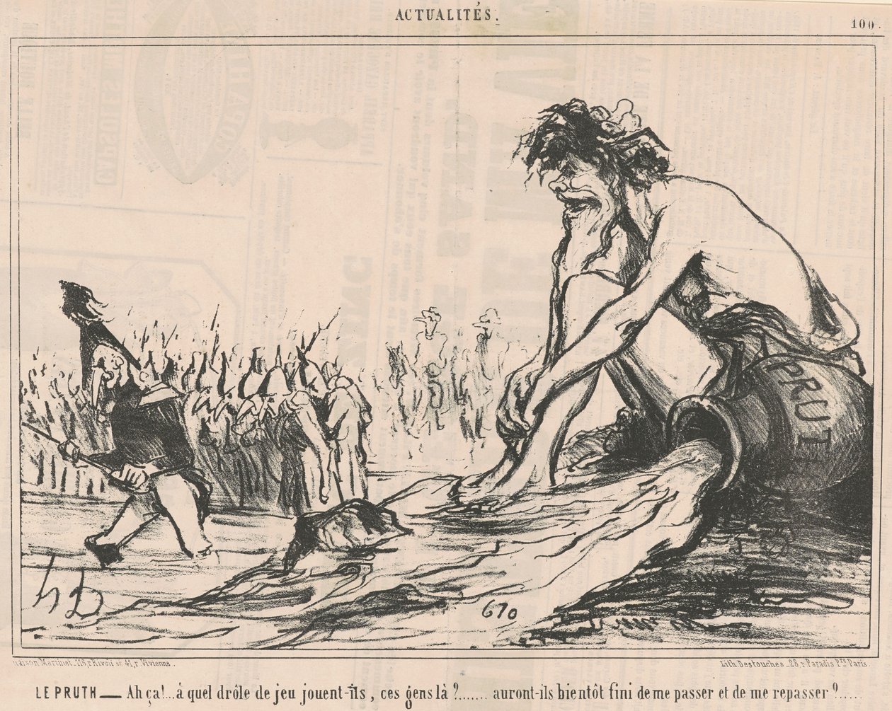 Le Pruth - Honoré Daumier