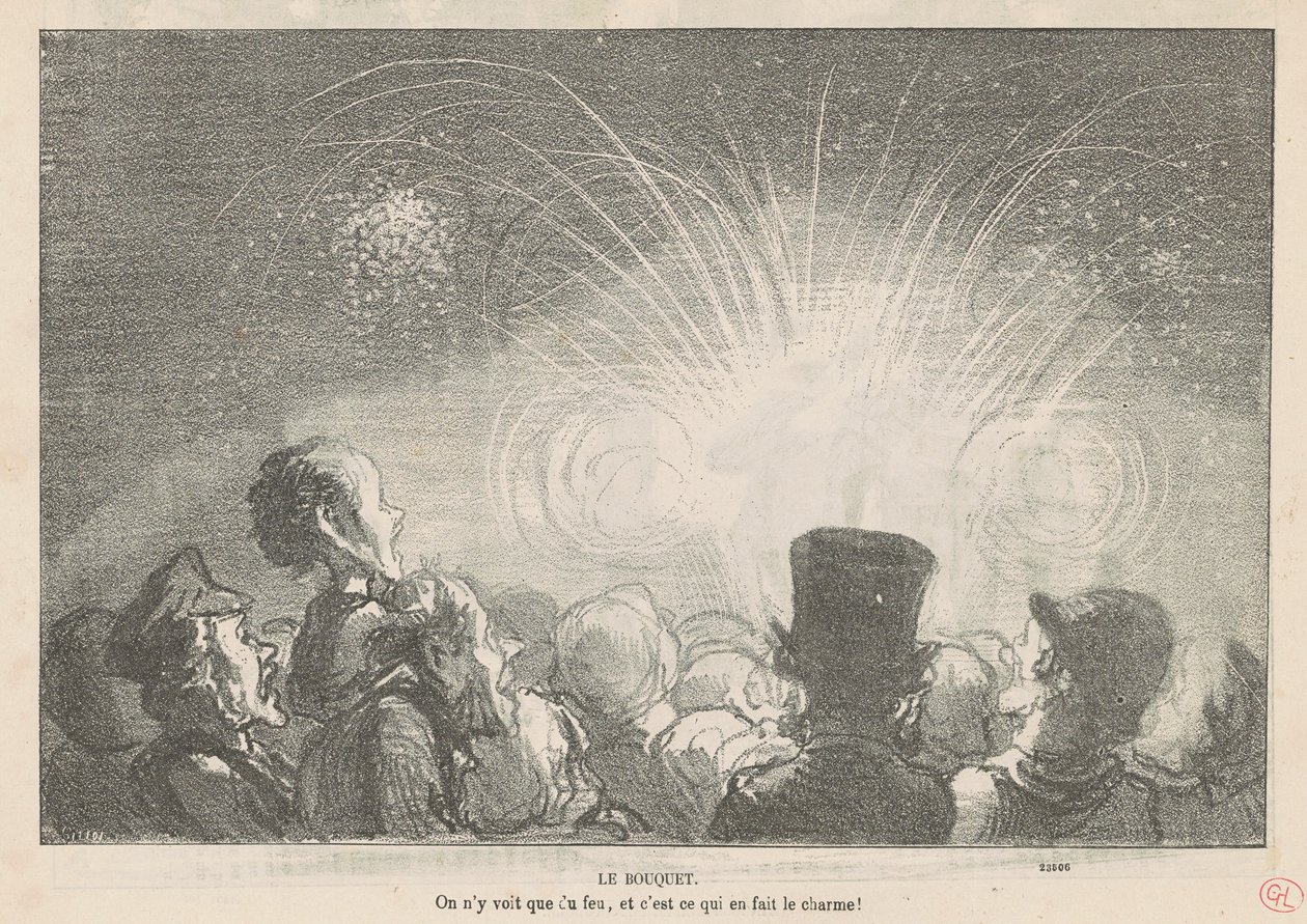 Le bouquet - Honoré Daumier