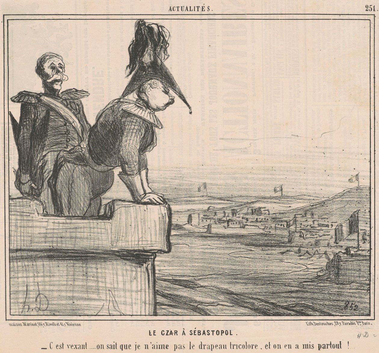 Le czar à Sébastopol - Honoré Daumier