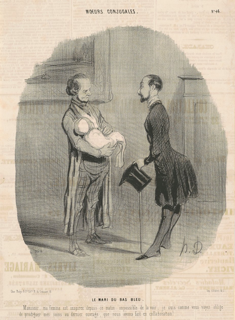Le mari du bas-bleu... - Honoré Daumier