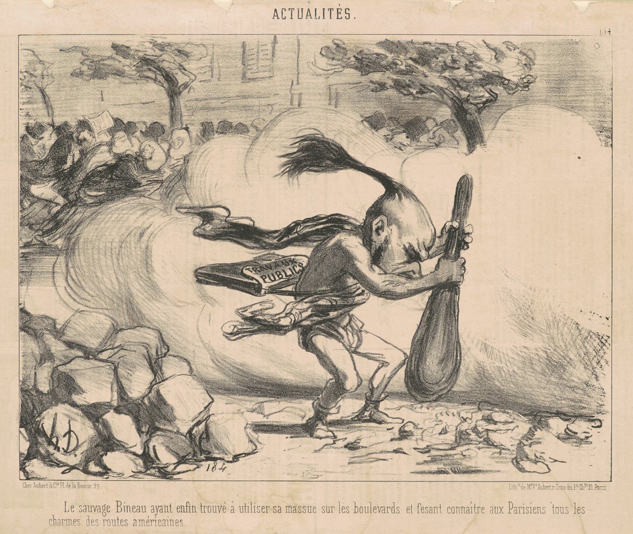 Le sauvage bineau ayant - Honoré Daumier