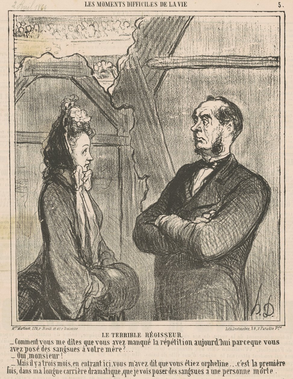 Le terrible régisseur - Honoré Daumier