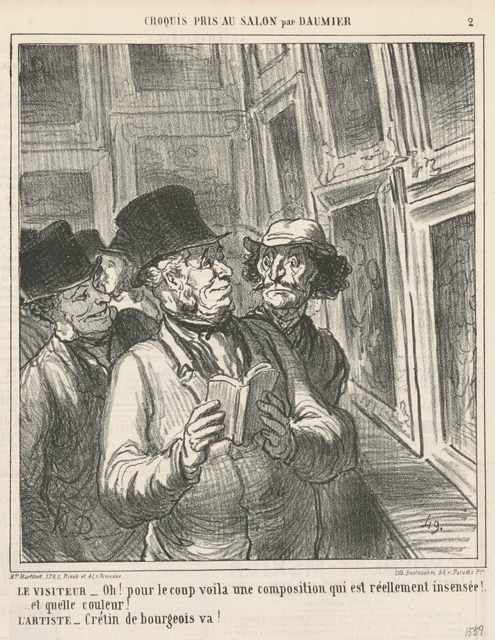 Le visiteur - Honoré Daumier