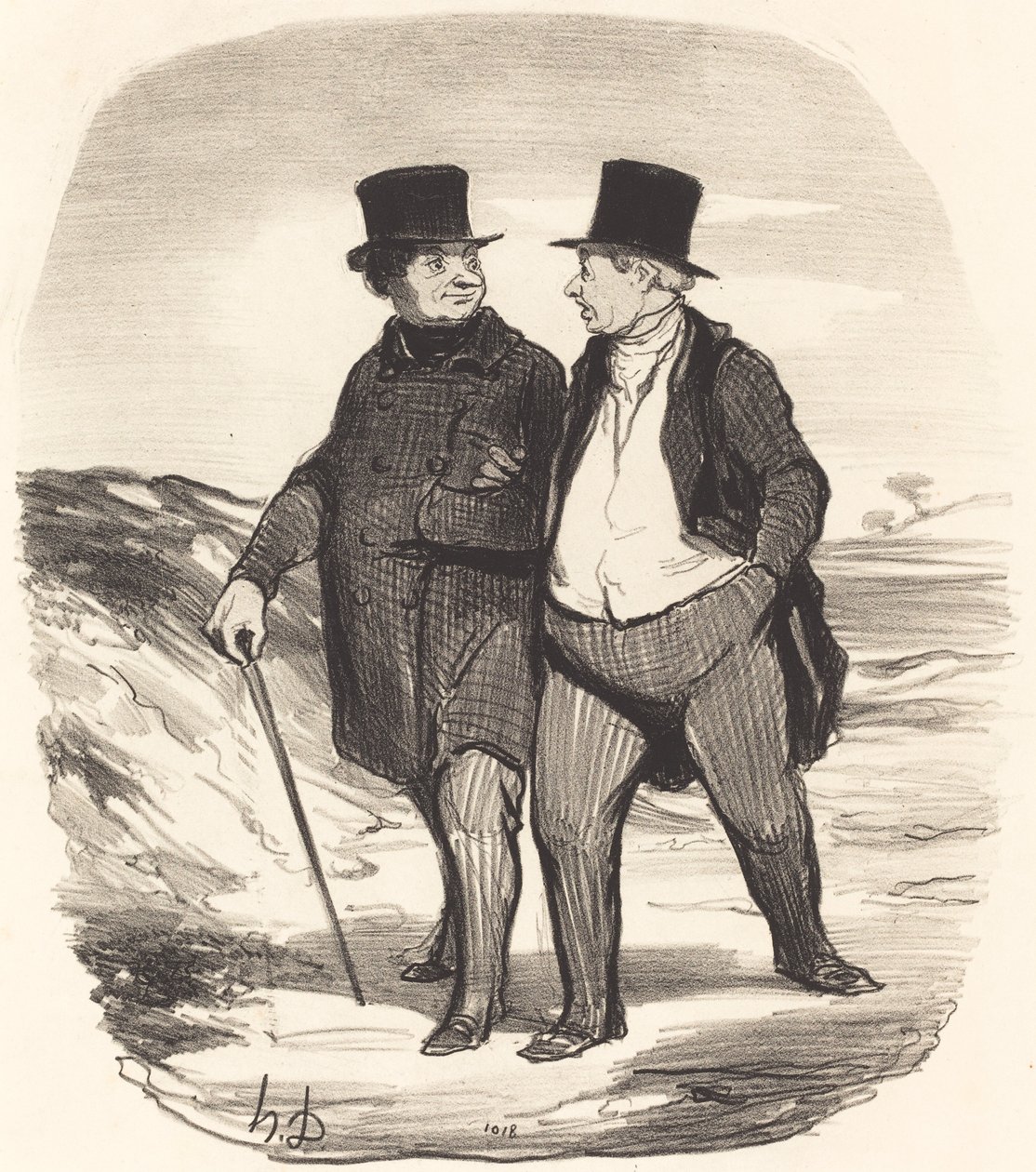 Les Temps sont durs... - Honoré Daumier