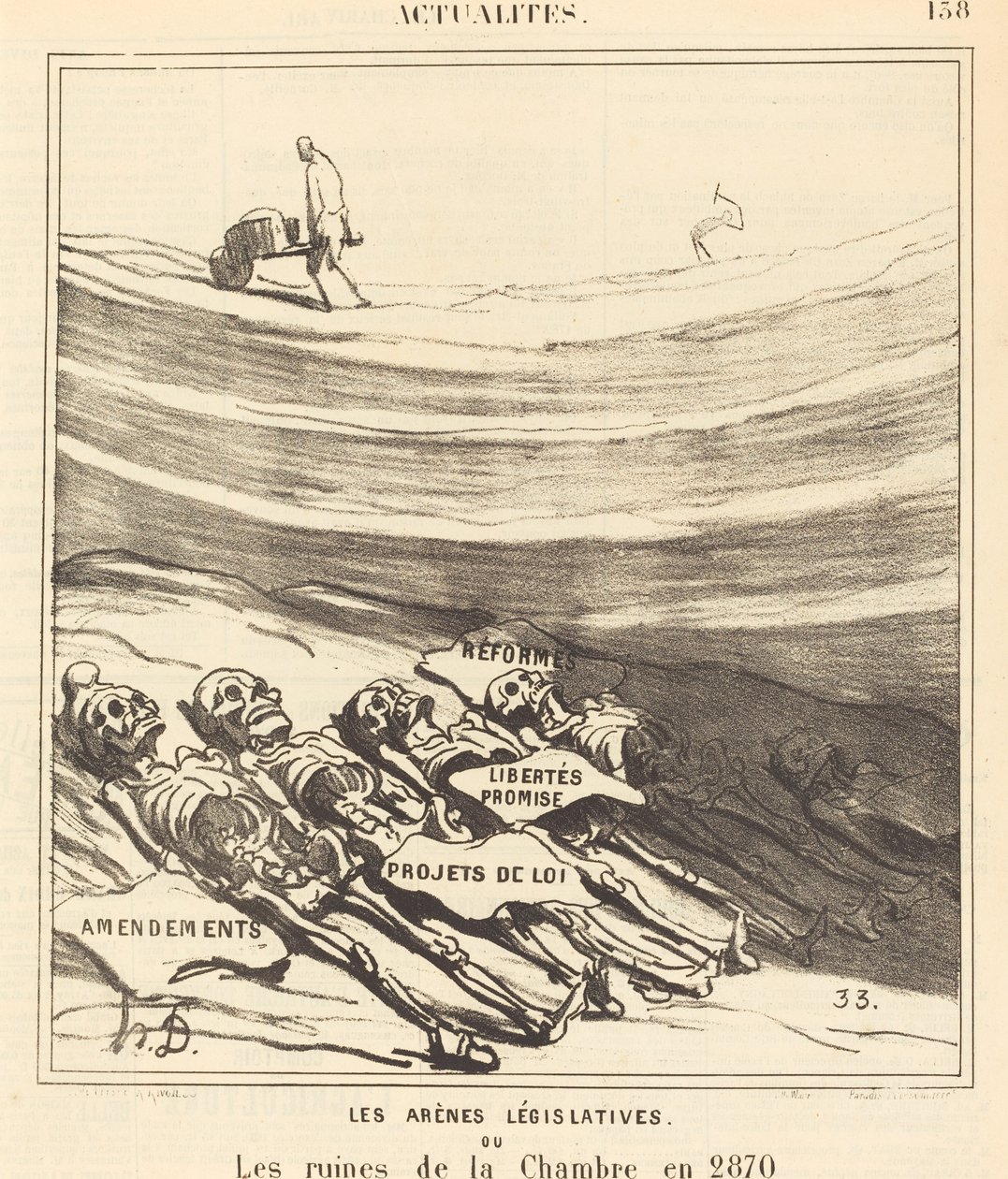 Les arènes législatives - Honoré Daumier